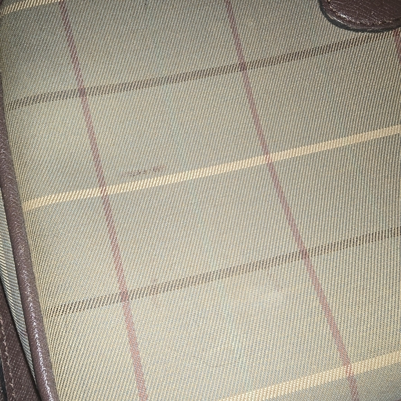 Vintage Burberry Nova Check Tan and Brown Women's Clutch Bag - Picture 6 of 8